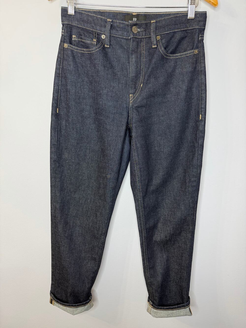 Banana Republic The Straight Dark Rinse Jean Selvedge Men's 27